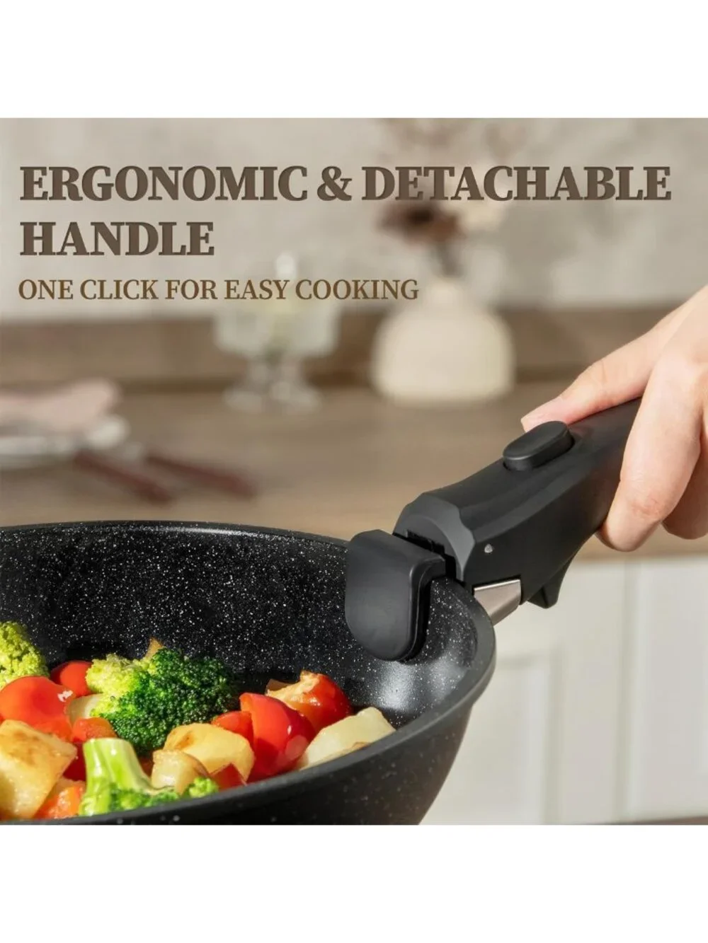 23-Piece Non-Stick Ceramic Cookware Set, Induction & Dishwasher Safe